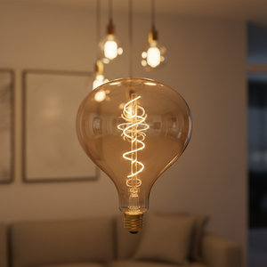 Bombilla Esférica Edison R160 <span class=keywords><strong>E27</strong></span> LED de Filamento <span class=keywords><strong>4W</strong></span>, Luces Colgantes Decorativas de Gran Tamaño para Interiores - Product Image 1