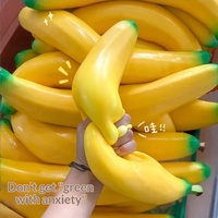 Jouet anti-stress géant en TPR en forme de banane, souple et compressible, pour un soulagement progressif du stress, adapté aux hommes et aux femmes