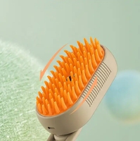 Offre Spéciale luxe 3 en 1 USB Charge Massage pour animaux de compagnie épilateur peigne outil de toilettage pour animaux de compagnie chats chiens peigne à vapeur