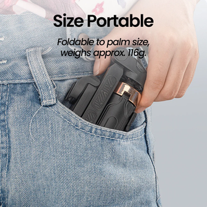 ไม้เซลฟี่ขนาดเล็กไร้สายแบบพกพา บลูทูธ ยืดหดได้อเนกประสงค์ ใช้เป็นขาตั้งกล้องสำหรับโทรศัพท์ iPhone <span class=keywords><strong>Samsung</strong></span> ถ่ายวิดีโอได้ - Product Image 2