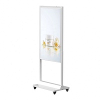 Afficheur publicitaire numérique portable 43" 49" 55" 65" 700+2500 cd/m², kiosque sur pied, écran LCD semi-extérieur 1920*1080