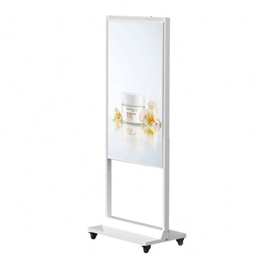 43" 49" 55" 65" 700+2500 Cd/m2 Portable Signage Digital Advertising Player Standing Kiosk 1920*1080 Lcd Semi Outdoor <b>Display</b> - Product Image 1