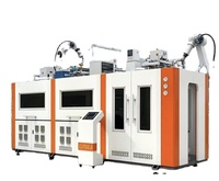 Machine de soufflage par injection automatique à 9 cavités pour bouteilles PET, moteur Delta PLC, haute productivité pour l'eau minérale