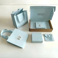 Caja de Regalo Magnética Plegable para Joyería con Logotipo Personalizado, Caja de Cartón Corrugado, Bolsa de Microfibra y Bolsa de Compras