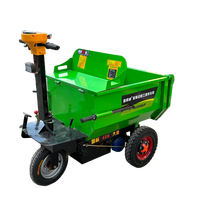 Nuevo Volquete Eléctrico de Tres Ruedas de 800 kg - Plataforma de Hierro, Motor OEM de 1500W, Plegable, Duradero, Móvil, para Operaciones en Sitios de Construcción Estrechos