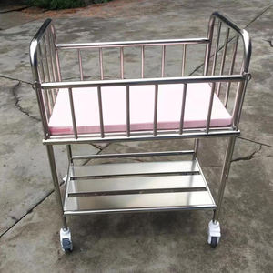 BT-AB120 avec <span class=keywords><strong>support</strong></span> de <span class=keywords><strong>moustiquaire</strong></span> IV pôle <span class=keywords><strong>lit</strong></span> médical <span class=keywords><strong>pour</strong></span> bébé en acier inoxydable hôpital chariot <span class=keywords><strong>pour</strong></span> bébé - Product Image 4