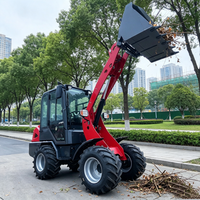 Chargeuse sur pneus à moteur diesel fabriquée en Chine, certifiée CE EPA Euro 5, chargeuse sur pneus tout-terrain, transport de céréales, chargeuse sur pneus hydraulique