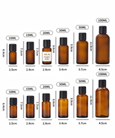 Flacon Boston en verre ambré givré de 10 ml à 100 ml avec protection UV et emballage