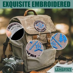 Patch brodé Adventure Explorer de 3 pouces, thermocollant ou à coudre, pour sacs et accessoires de voyage - Product Image 5