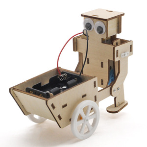 Kits de robotique, chariot robot en bois, assemblage DIY, jouet éducatif STEM pour enfants, modèle pédagogique scientifique - Product Image 2