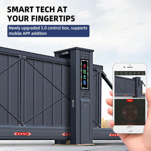 Автоматические электрические раздвижные ворота из алюминия по заводской цене – прочные, экологичные, для наружного использования, для проезда пешеходов и обеспечения конфиденциальности - Product Image 3