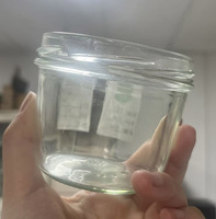 Frascos de Vidrio Redondos de Boca Ancha para Avena Nocturna, 100ml 200ml, Tarro de Conservas para Mermelada y Salsas con Tapa Metálica