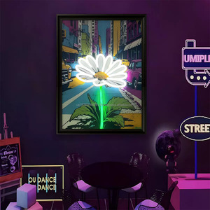 Star Planet LED picture frame neon indoor hanging <b>wall</b> decoration luminous hanging painting USB powered <b>dimmable</b> ambient <b>light</b> - Product Image 5