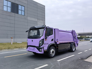 Camion per la raccolta rifiuti elettrico puro con cassone posteriore da 8 m³ a zero emissioni per lo smaltimento dei rifiuti comunitari - Product Image 3