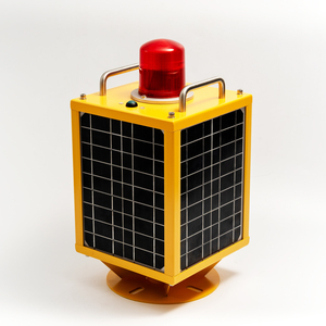 Luz de Obstrucción para Turbinas Eólicas, Funcionamiento del Anochecer al Amanecer y Fotocélula Automática, Luz de Aviación Solar Roja de Baja Intensidad FAA L810 - Product Image 3