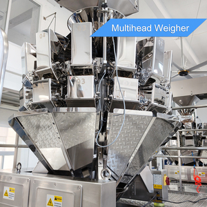 Machine d'emballage automatique VFFS avec pesage et scellage pour sachets, canettes, noix, aliments, bananes, bonbons, snacks, granulés d'azote, chips de pommes de terre - Product Image 3