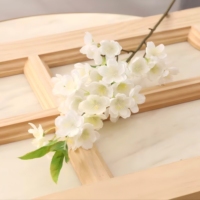 Bunga Sakura sutra tiruan, bunga sakura pir buatan untuk dekorasi rumah ruang tamu Tiongkok