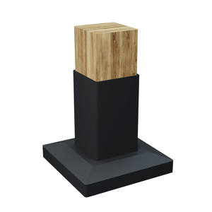 Connecteurs métalliques modernes écologiques en acier carré thermolaqué pour pergola, support de sol et de mur, et <span class=keywords><strong>sabot</strong></span> de poteau de clôture pour <span class=keywords><strong>bois</strong></span> - Product Image 2
