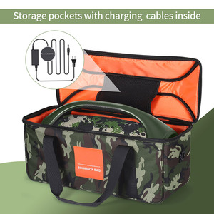 Bolsa de almacenamiento <span class=keywords><strong>portátil</strong></span> para altavoces <span class=keywords><strong>JBL</strong></span> <span class=keywords><strong>BOOMBOX</strong></span> 2/<span class=keywords><strong>3</strong></span>/4, bolsa de almacenamiento con diseño de camuflaje, se puede transportar a mano y se puede llevar cruzado al hombro. - Product Image 3