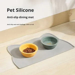 แผ่นรองให้อาหารสัตว์เลี้ยงสำหรับแมวกันหกกันลื่นกันน้ำกันการรั่วซึมทำความสะอาดง่ายสำหรับสัตว์เลี้ยงในประเทศอื่นๆ - Product Image 2