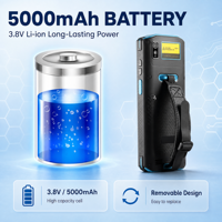 Built-in UHF RFID Handheld PDA Reader Android Device With 2D Barcode Scanner for Asset Tracking and Inventory Management
