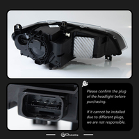 2PCS Phares de voiture pour BMW X5 E70 2007-2013 X5M, lentille de projecteur, éclairage avant, DRL, signalisation, accessoire automobile