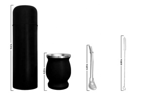 Ensemble complet de tasses à thé Yerba Mate Gourd Cadeau réconfortant pour les amateurs de boissons Mate Kit Yerba Mate moderne - Product Image 3