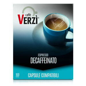 Caffè Verz 100 Capsule Decaffeinate Compatibili con Bialetti per Viaggio Set Prodotto in Plastica e Metallo 0,15g/Capsula - Product Image 1