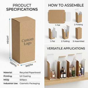 <span class=keywords><strong>Scatole</strong></span> Rettangolari Alte in Carta Kraft con Pratica Maniglia, Ecologiche, Rivestimento UV, <span class=keywords><strong>Scatole</strong></span> per Spedizioni Personalizzate all'Ingrosso - Product Image 2
