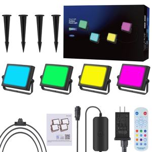 Luces de Escenario RGBW con Control por Aplicación, Cambio de Color, IP67 Impermeables, Proyector de Pared para Jardín, Paisaje, Foco LED Inteligente - Product Image 5