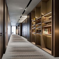 Gedruckte moderne benutzer definierte kommerzielle Wohnkultur 3d Muster Hotel Korridor Wand zu Wand Teppich