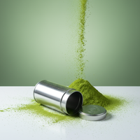 Boîtes métalliques hermétiques, recyclables, non toxiques, de qualité alimentaire, 73xH130mm, pour le stockage du thé matcha en poudre, des grains de café, du sucre, du chocolat