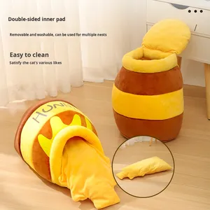Nhà Máy Bán buôn mật ong nồi thiết kế, ngắn lông mèo hang giường, giường vật nuôi - Product Image 4