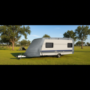 Funda Gris para Caravana, Accesorios Exteriores para RV, Tela Impermeable, Rectangular, Montaje Lateral, Uso en Exteriores - Product Image 2