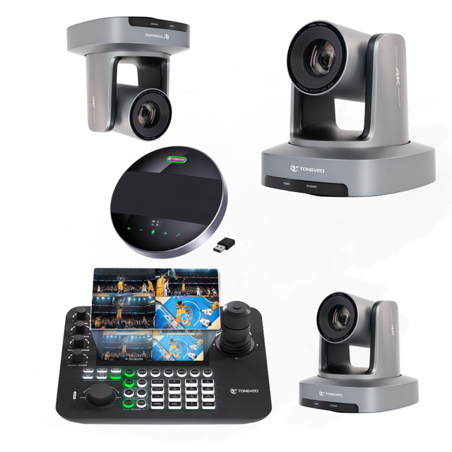 20X Zoom Video Conferencing AITracking 4K30FPS HD-M1 USB3.0 SDI IP PTZ Camera With Joystick Controller&Blue-tooth Speakerphone