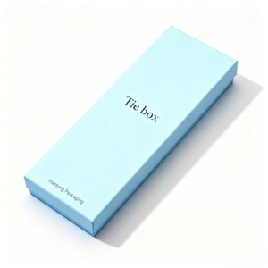 Boîte en carton personnalisée de qualité supérieure avec logo, boîte cadeau vide luxueuse mate pour cravate, emballage recyclable, boîte de rangement pour cravate et ceinture pour <span class=keywords><strong>homme</strong></span> - Product Image 6