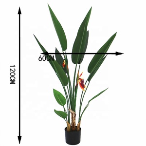 <span class=keywords><strong>Plante</strong></span> <span class=keywords><strong>artificielle</strong></span> Faux Oiseau de paradis 120 cm de haut, Arbre <span class=keywords><strong>Strelitzia</strong></span> artificiel avec pot pour la décoration de la maison et du bureau - Product Image 2