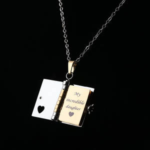Collar con Libro de Mi Pequeña Estrella, Joyería de Mi Increíble Hija, Collares con Libro que se Abren, Regalos para Hijas de Mamá y Papá - Product Image 3