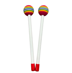 Wholesale Orff Percussion Instrument Rainbow Sponge & <b>Plastic</b> Colorful <b>Drum</b> Hammer Lollipop Drumsticks - Product Image 3