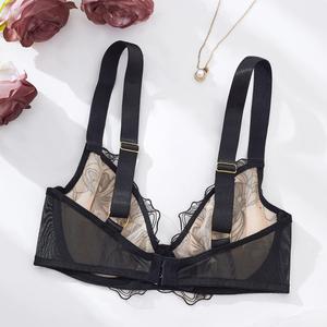 Reggiseno Sexy Ultra-sottile con Ricamo in Pizzo Europeo e Americano, per Seno Abbondante - Product Image 5
