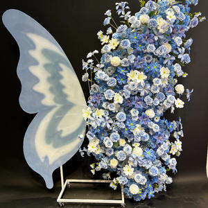 Décoration <span class=keywords><strong>de</strong></span> <span class=keywords><strong>fond</strong></span> en fleurs artificielles en soie papillon géant, nouvelle arrivée professionnelle en boîte pour mariages et fêtes <span class=keywords><strong>de</strong></span> grande envergure - Product Image 5