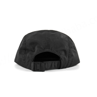 Casquettes Snapback personnalisées en toile noire tissée, 5 panneaux, séchage rapide, légères, imperméables, pour sports de plein air, unisexe, plage, hiver