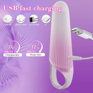 Vibrador de Dedo Rosa, Mini Vibrador Electrónico, Masajeador Vaginal, Funda Vibrante para Dedos - Product Image 6