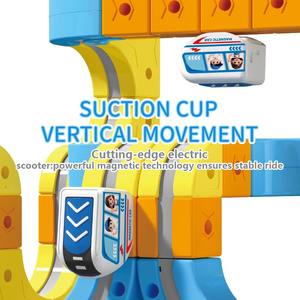 Ensemble de piste de course électronique 3D flexible en plastique à assembler soi-même, avec batterie au lithium, pour enfants, éducatif, pour voitures de course et trains à fente multiples - Product Image 1