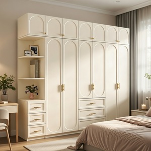 Armadio Salvaspazio Autoportante di Grande Capacità con Design Moderno, Mobile per Camera da Letto e Sala da Pranzo per Uso Domestico - Product Image 1
