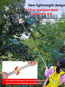 อุปกรณ์เก็บผลไม้ในสวน ไม้เก็บผลไม้แบบยืดหดได้ สำหรับ<span class=keywords><strong>ต้น</strong></span>ไม้ผลไม้หลายชนิด - Product Image 6