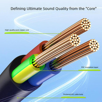 Câble audio RCA double phono en gros, câble de haut-parleur plaqué or, câble de connexion pour système audio TV, 2 paires de câbles de connexion AV