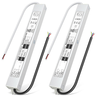 Alimentation LED étanche IP67 AC/DC à tension constante 60W 400W, transformateur d'éclairage 12V 24V