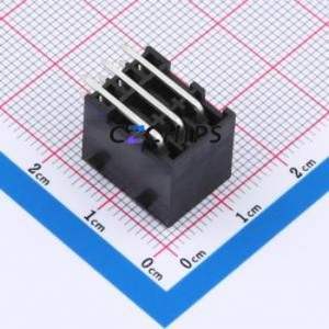 DB2ERHBG-3.5-2*3P-BK Plug-in Terminal Block Bent Lead Through Hole,P=3.5mm Board-to-Board / Socket Closed Snap Fixing 2x3P 3.5mm - Product Image 2