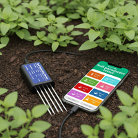 Analyseur de nutriments du sol compact 8-en-1 le plus vendu - Détecteur de pH et capteur NPK connectables en mode mobile